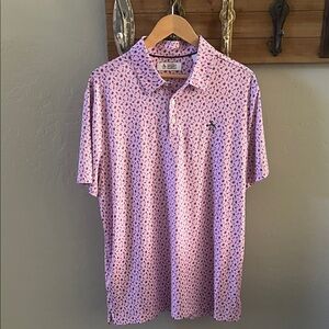 Original Penguin Lavender Pink Micro-Print Polo